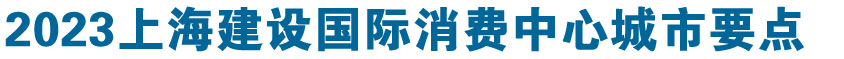 2023年上海建设国际消费中心城市工作要点
